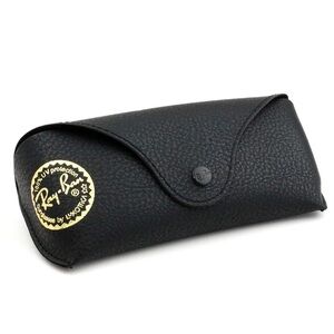 Ray Ban by Luxottica Textured Black Leather Travel Eye Glasses Sunglasses Case